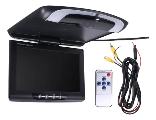 Monitor De Techo De Coche, Pantalla Lcd Con Tapa Abatible, V