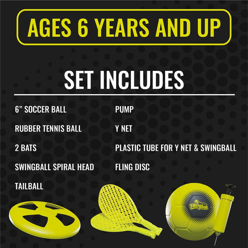 Juego De Swingball 5 En 1 Para Exteriores: Incluye FĂștbol, ?