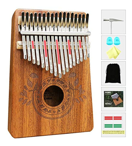 Kalimba Piano De 17 Teclas Con Instrucciones De Estudio