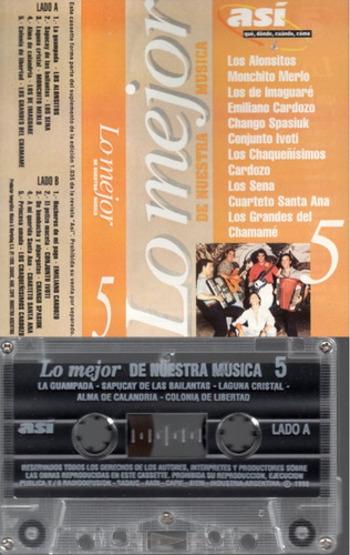 Lo Mejor De Nuestra Musica Lote Cassettes (Usado)