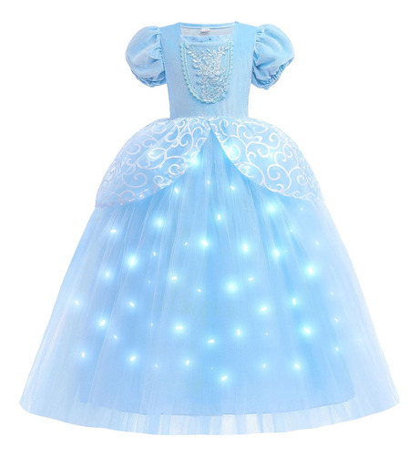 Vestido De Princesa 3d Para Niña, Elsa Anna Aurora, Fiesta I