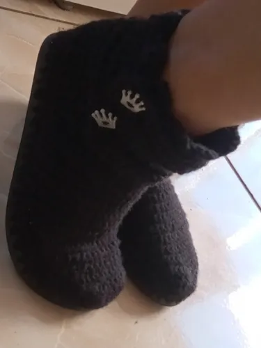Botas de croche com solado de havaianas 2025