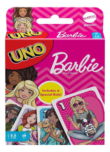 Juego De Cartas Uno Barbie