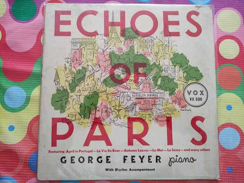George Feyer, Piano Lp Echoes Of París (10 Pulgadas) W (Usado)