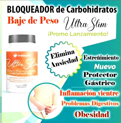 Ultra Slim-bloquea Carbohidratos Quita Ansiedad /adelgazante