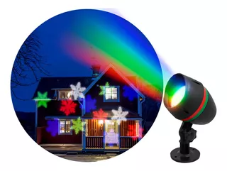 Laser Proyector Luz Led Rgbw Exterior Amurable Navidad 220v