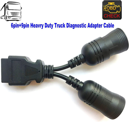 Cable Obdii 6pin 9pin J1708 J1939 Para Camión
