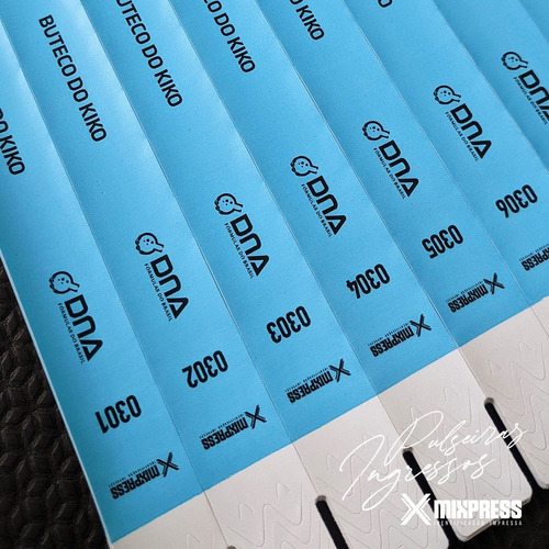 Imagem 5 de 6 de Pulseira Identificação Nylon Impressão Premium . 450 Unids