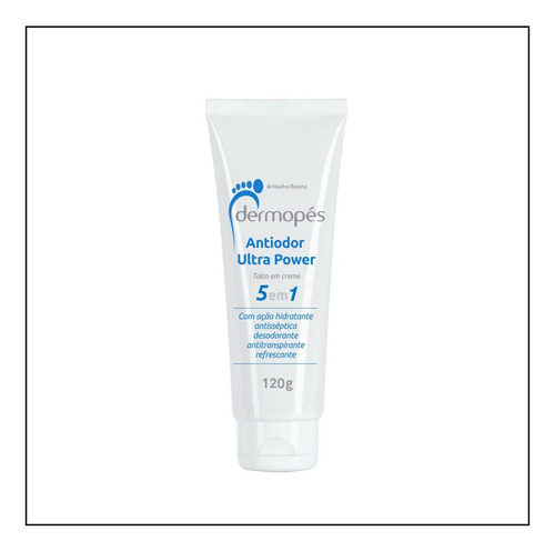 Abelha Rainha Talco Em Creme 5x1 Antiodor Ultra Power - 120g