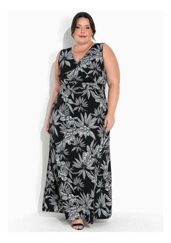 Vestido Longo Festa Plus Size 48,50,52,54