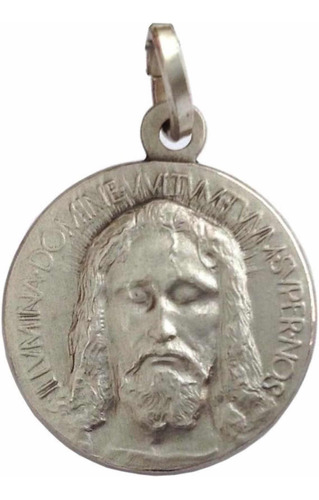 Medalla De La Santa Faz De Jesús De Plata Ley 925 Italiana
