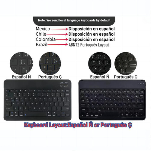 Mouse Com Teclado Retroiluminado E Touchpad Para Samsung Ç /