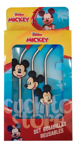 Set 3 Bombillas Reutilizables + Cepillo Disney Marvel