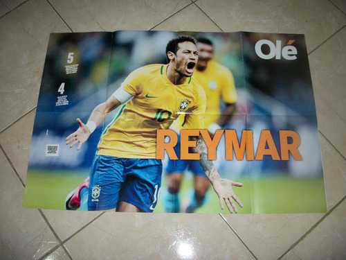 Revi Poster - Messi - Iniesta - Griezman - Neymar - Ronaldo (Usado)