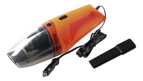 Mini Aspirador De Pó Automotivo 12v Laranja 