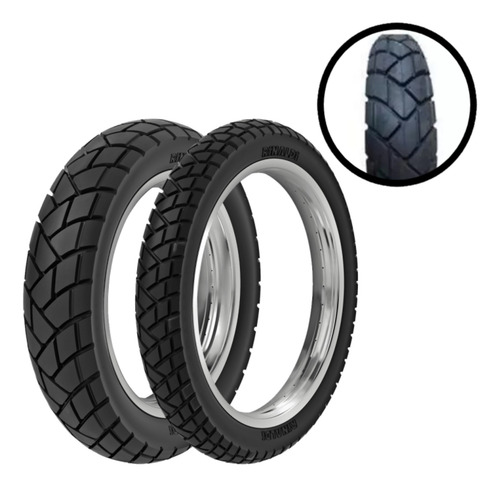 Par Pneu Xre 300 Xtz 250 90/90-21 + 120/80-18 R34 Rinaldi