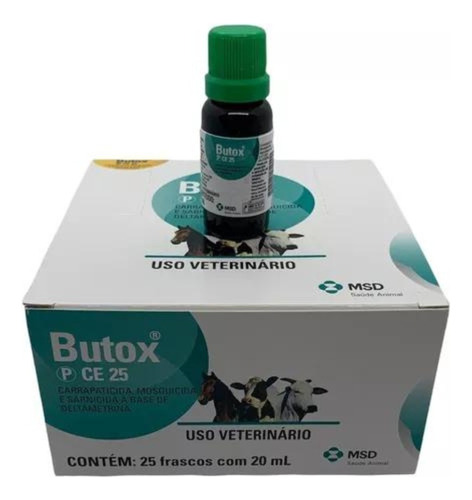 Butox Ce 20ml Veneno,sarnicida,pulga E Carrapato Cx 25 Und