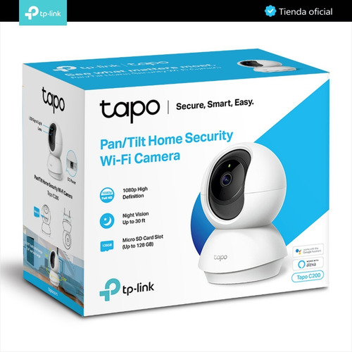 Tp-link, Cámara Ip Wifi Robótica, Full Hd / Audio, Tapo C200
