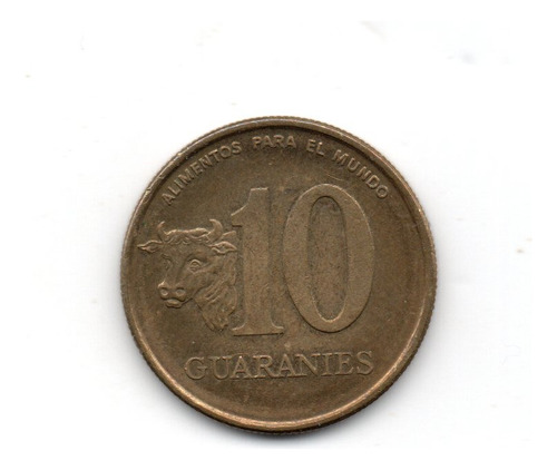 Paraguay Moneda 10 Guaranies Año 1996 Km#178a Serie Fao