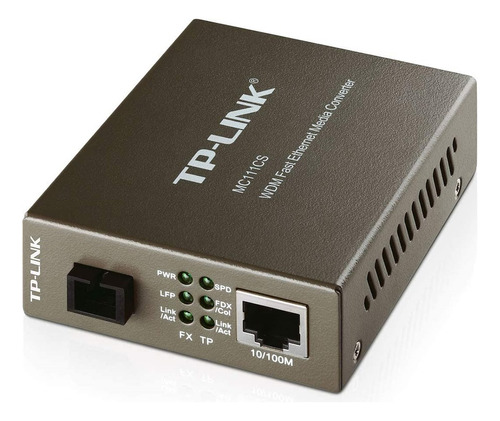 Convertidor Multimedia Tp-link Mc111cs 10/100 Mbps Fibra