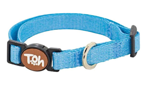 Coleira Ajustável Para Gatos U Azul - Toh