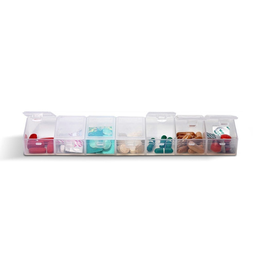 Pastillero Organizador Plastico Semanal Colombraro 7 Dias X1