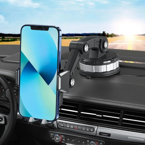 Soporte Universal Celular Auto Porta Teléfono Brazo 360° Color Negro