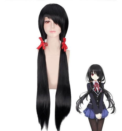 Hair Wig De Anime Date A Live Tokisaki Kurumi Wig Larga Ne