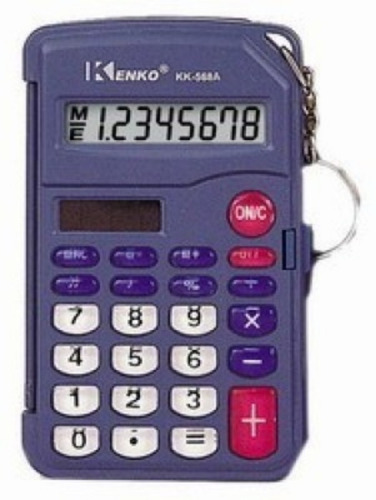 La Plata Calculadora De Bolsillo Kenko 568b Chica X 10 Un