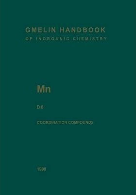 Libro Mn Manganese : Coordination Compounds 6 - Ursula He...