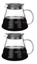 Comprar Promo X 2 Jarra Servidor De Café De Vidrio Café Y V60 600ml