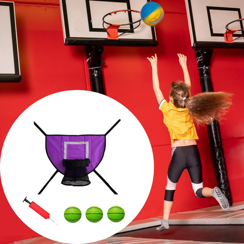 Juego De Canastas De Baloncesto Con Trampolín, Pelota De Bal