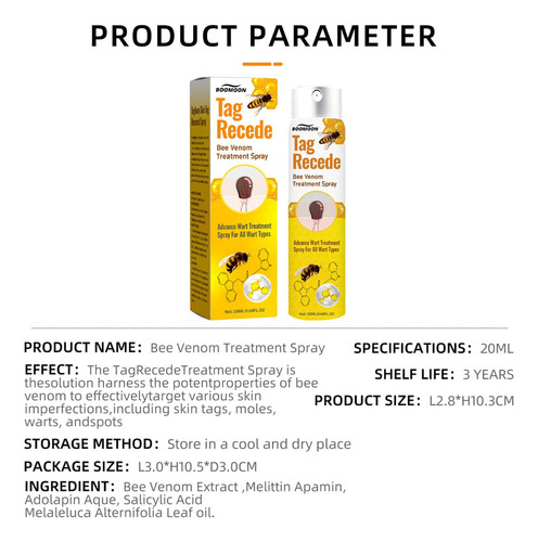 . Venom, Aerosol Antiverrugas Boomoon Bee Venom, Reparador