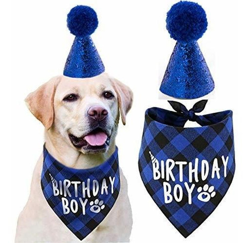 Suministros De Fiesta De Cumpleaños Para Perros, Gorro...