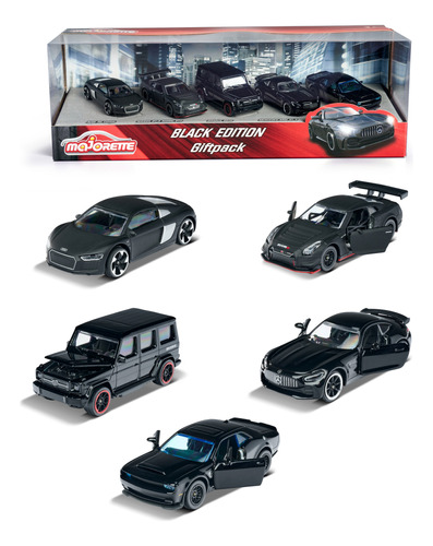 Autos De Colección Majorette Black Edition Luxury 5 Pack