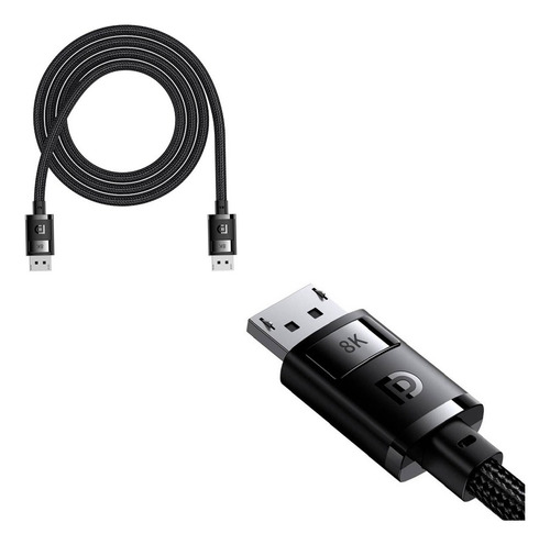 Pc Laptop Profesional Cable Displayport 1.4 8k (200cm) Nylon