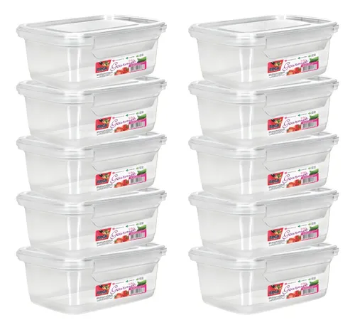 Kit 10 Pote Tampa Trava 750ml, Marmita Reutilizável Bpa Free Cor ...