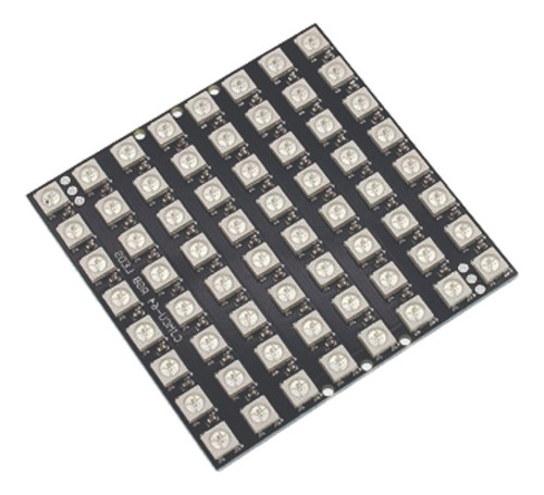 Módulo Matriz Ws2812b Rgb Led 5050 8x8 64 Bits 5v