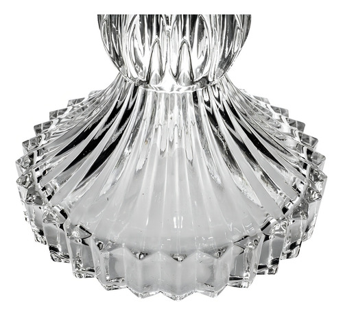 Fruteira De Mesa Em Vidro Com Pé Brasilia 28cm - City Glass Cor Transparente