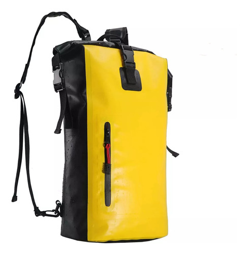 Mochila Impermeable Con Cierre Enrollable Flotante De Pvc De