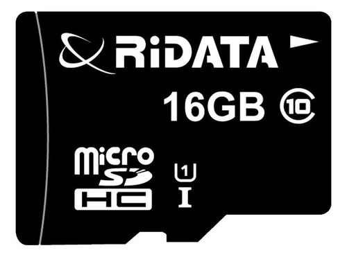 Memoria Micro Sd 16gb Clase 10 Hd Con Adaptador Ridata