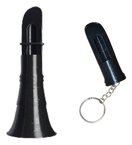 Silbato + Llavero Llamador De Ciervos Axis Hembra Y Cría Negro
