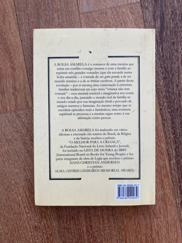 A Bolsa Amarela, Lygia Bojunga - 34a Ed