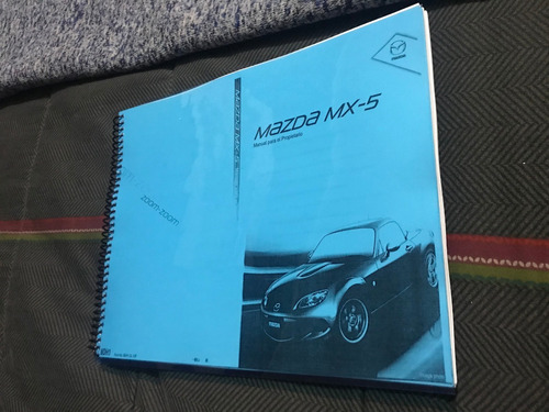 Manual Usuario Propietario Mazda Miata Mx-5 Nc 