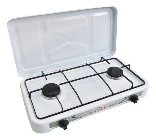 Anafe 2 Hornallas A Gas Lx-2833 Lh1318 Color Blanco