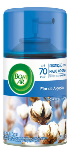 Refil aromatizante Bom Ar Freshmatic flor de algodão 250 ml