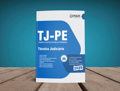 Apostila Tj Pe 2025 - Técnico Judiciário Do Tribunal De Justiça Do Estado De Pernambuco - Editora Nova