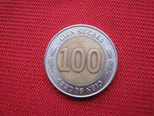 Ecuador 100 Sucres 1997 Bimetalica 