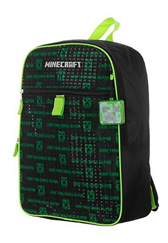 Mochila Minecraft Para Niños, 5 Piezas, Material Escolar Com