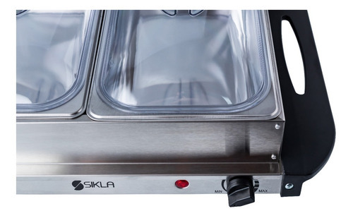Buffetera Mantenedor Comidas Chafing Dish 2 Bandejas Mediano